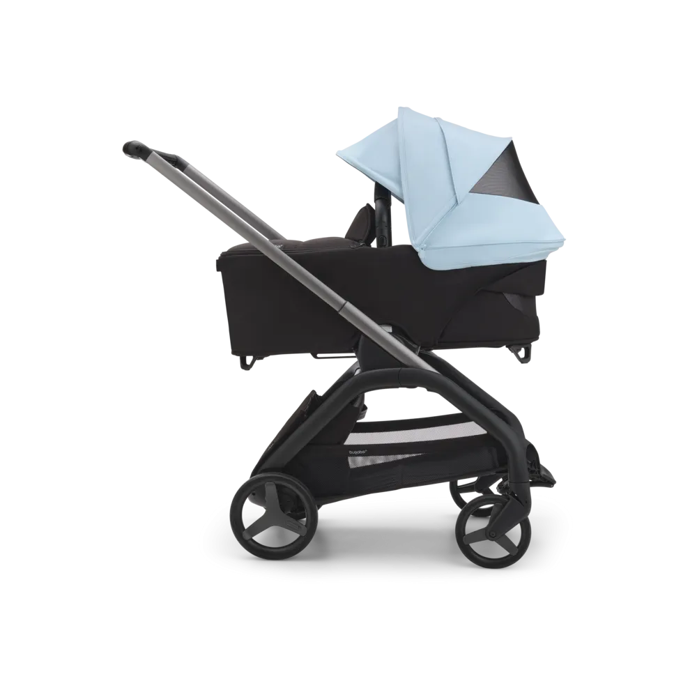 •Bugaboo, Dragonfly Bassinet Complete, Forest Green