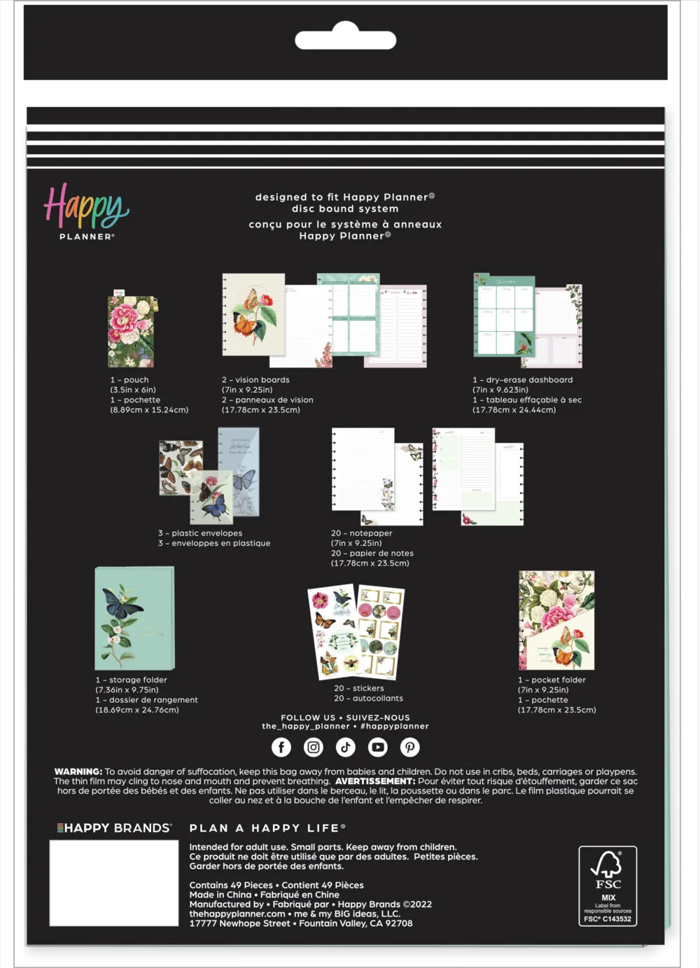 Butterflies & Blooms - Classic Planner Companion