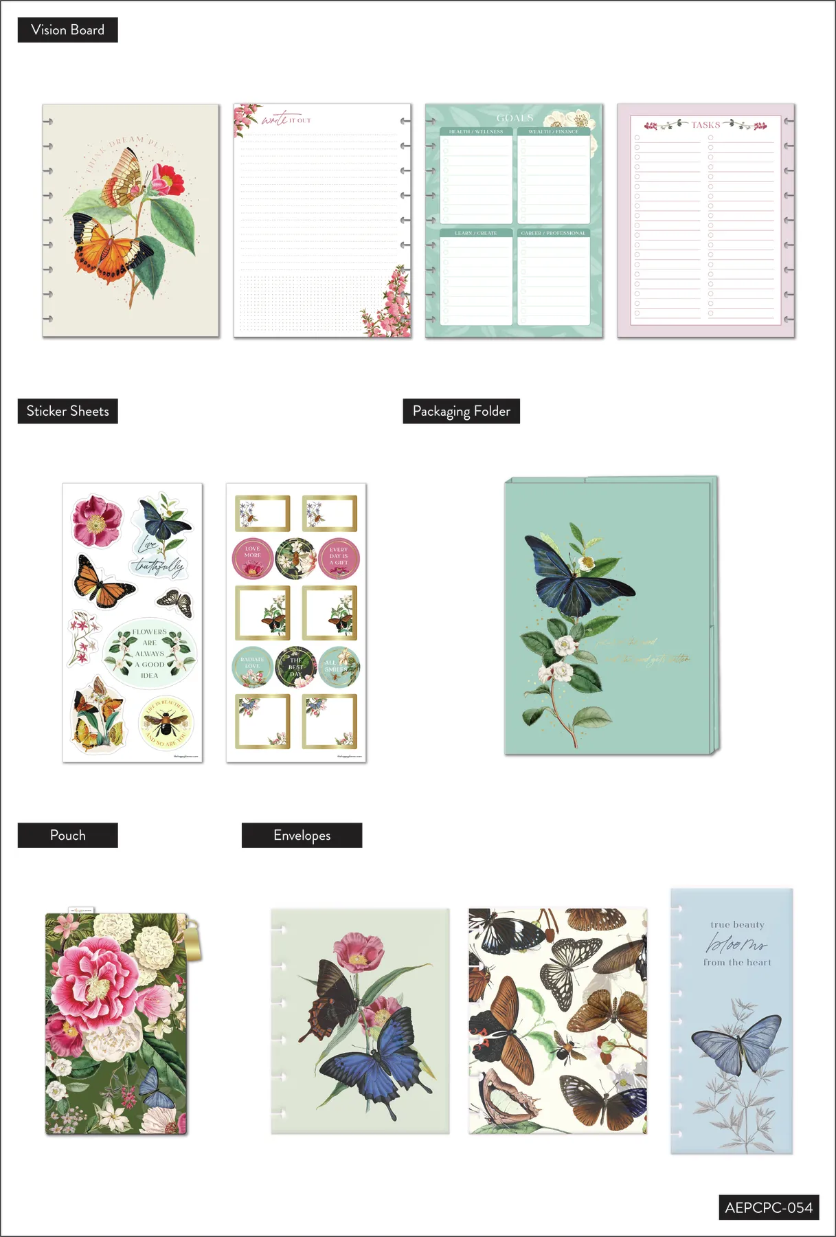 Butterflies & Blooms - Classic Planner Companion