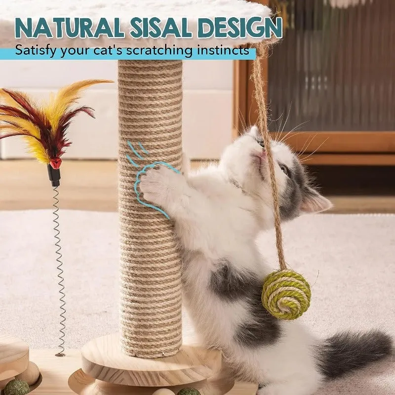 Cat Scratching Post - Soft Fleece Cat Perch