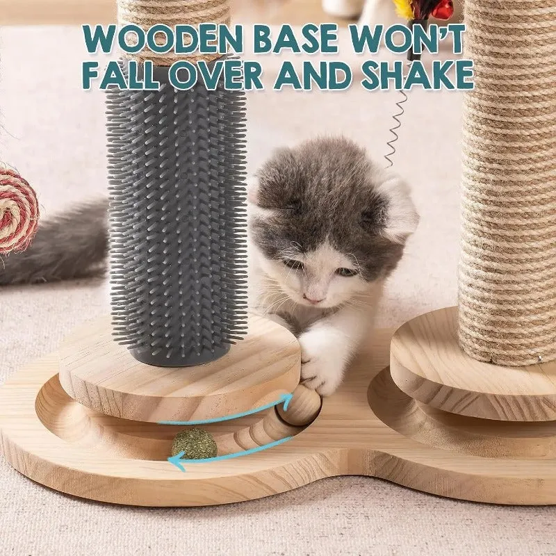 Cat Scratching Post - Soft Fleece Cat Perch