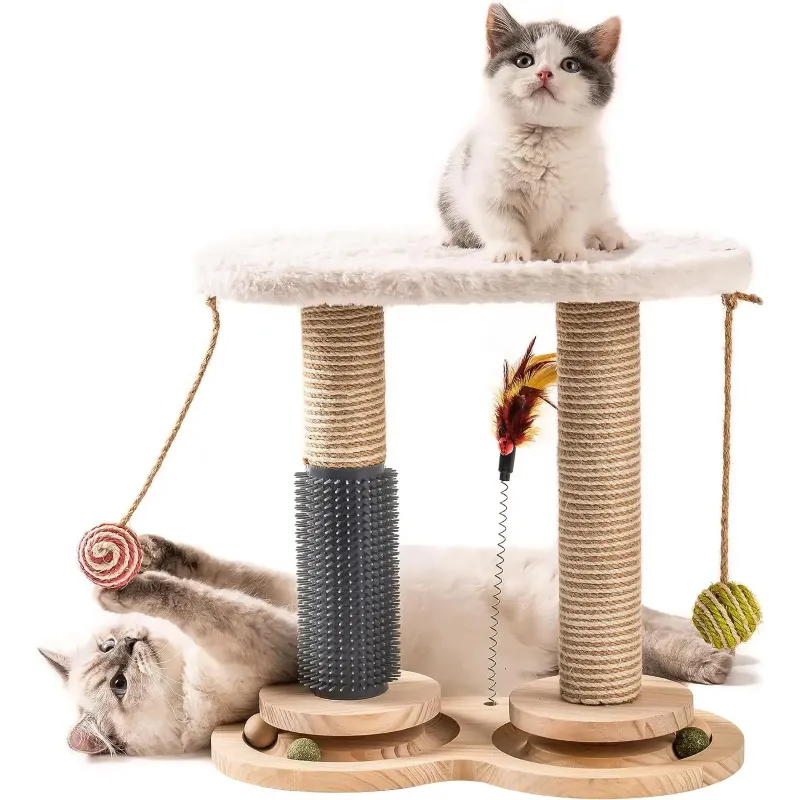 Cat Scratching Post - Soft Fleece Cat Perch