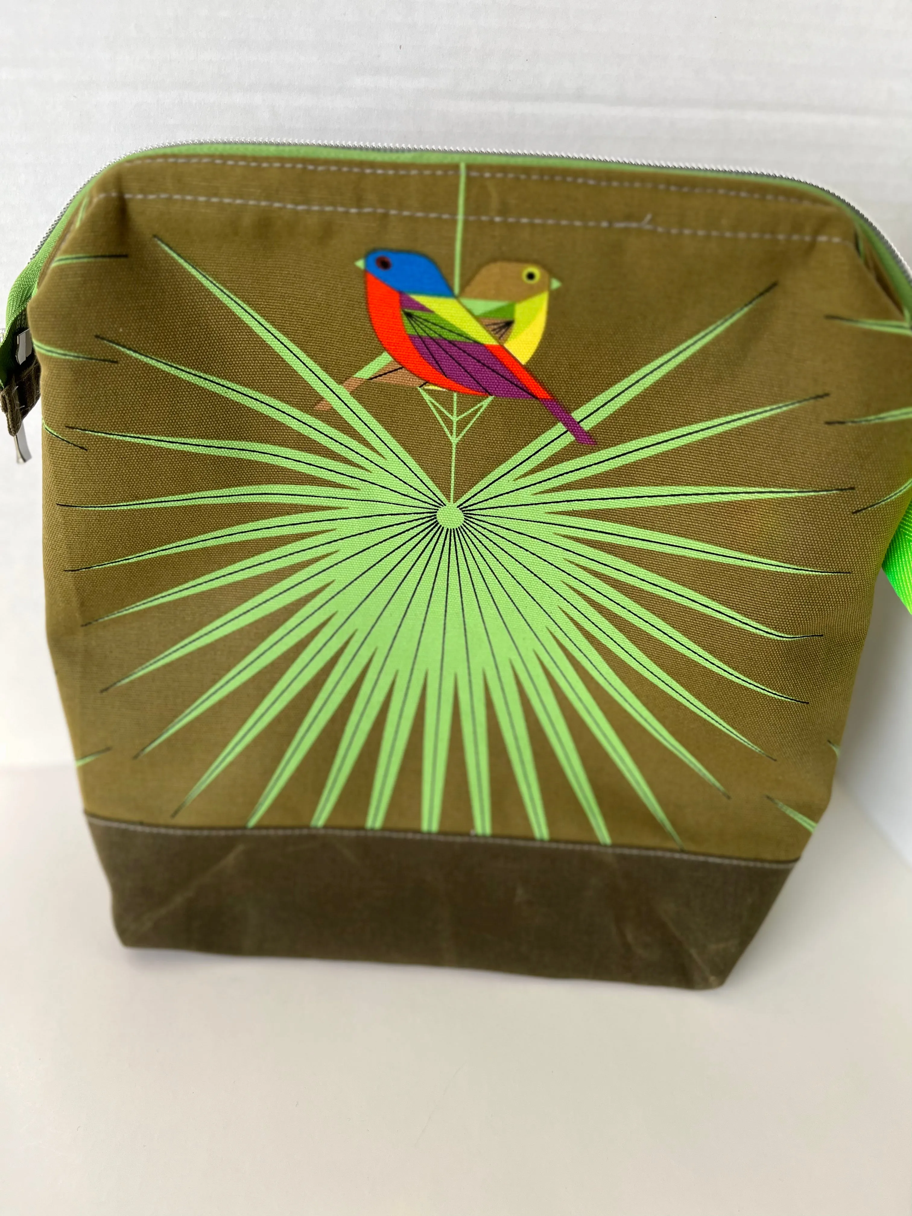 Charley Harper Birds Wire Framed Knitting Bag