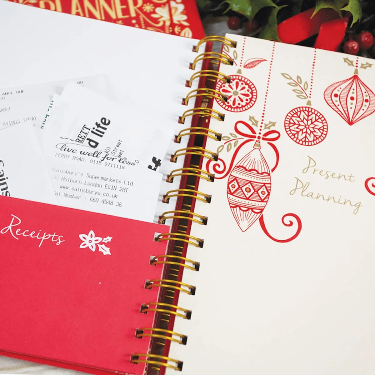 Christmas Organiser and Christmas List Gift Set