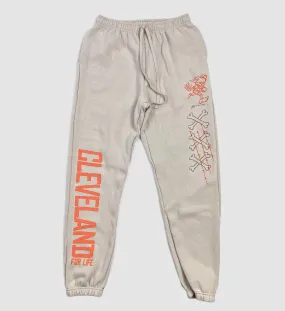 Cleveland Football For Life Beige Sweatpants