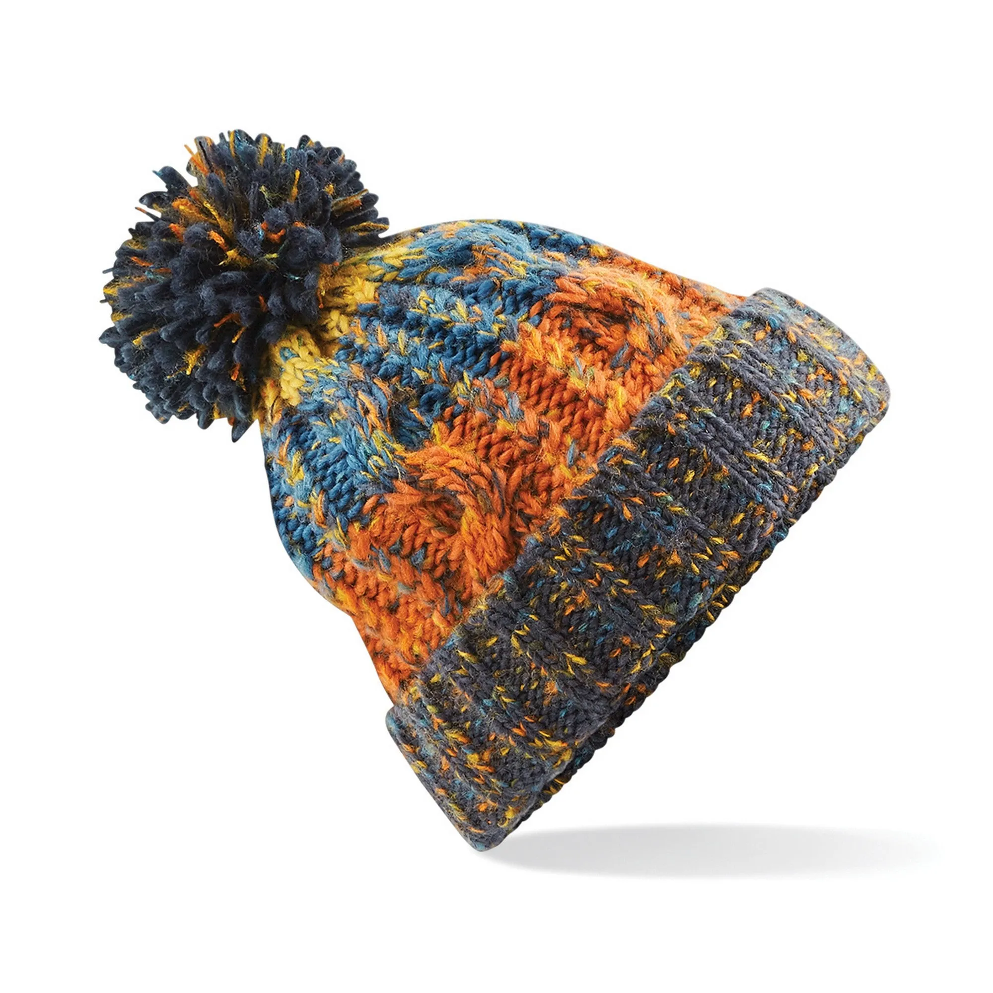 Corkscrew beanie Pom Pom woolly hat unisex