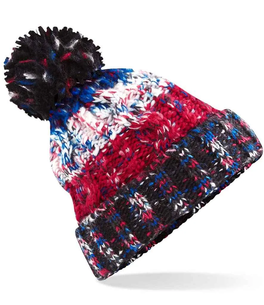 Corkscrew beanie Pom Pom woolly hat unisex