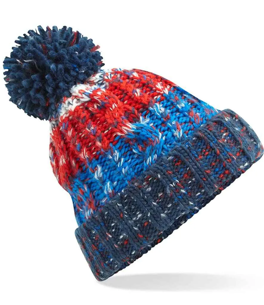 Corkscrew beanie Pom Pom woolly hat unisex