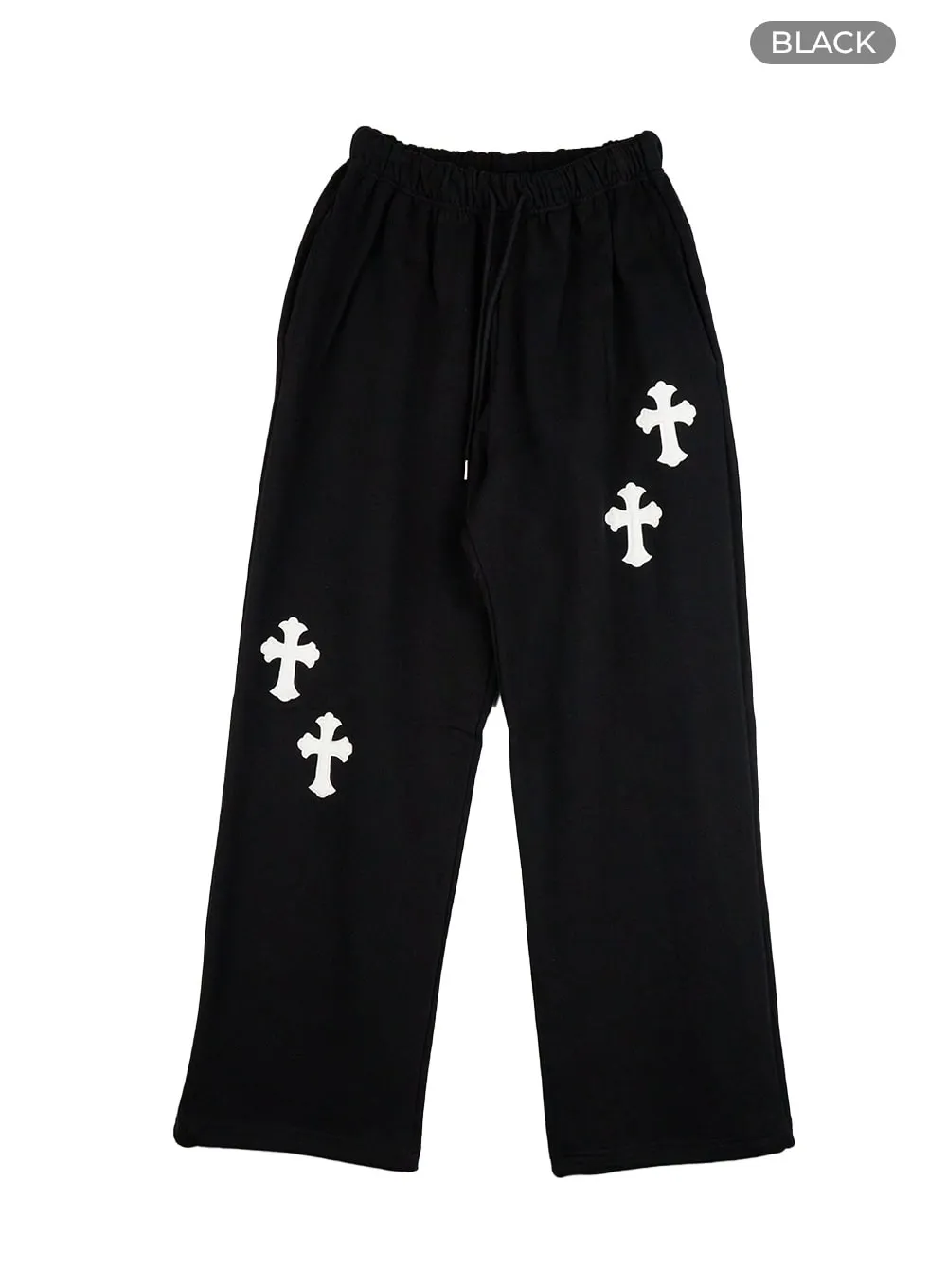 Cozy Patchwork Graphic Sweatpants CG419