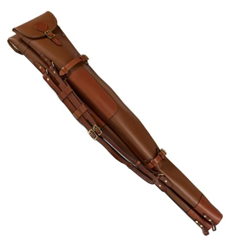 Croots- Byland Leather Double Shotgun Slip with Flap & Zip