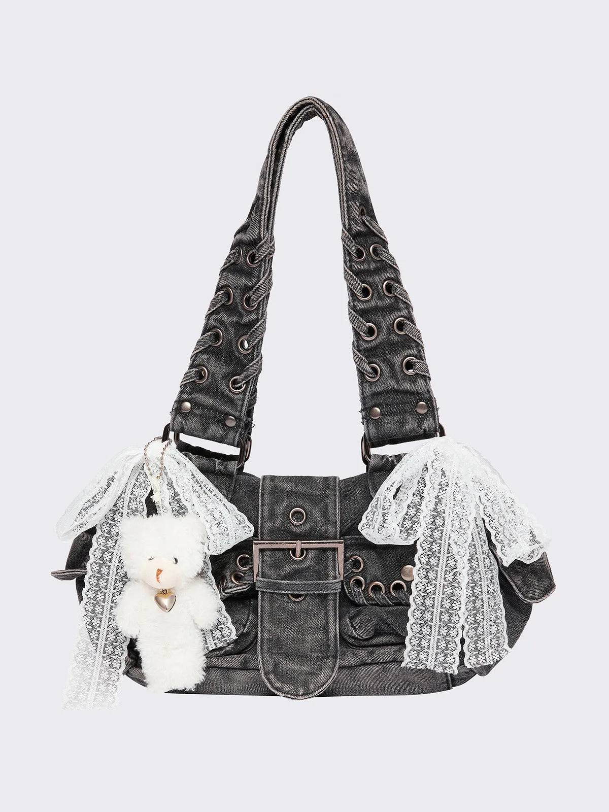 Cute Wander Denim Multi Pockets Bag