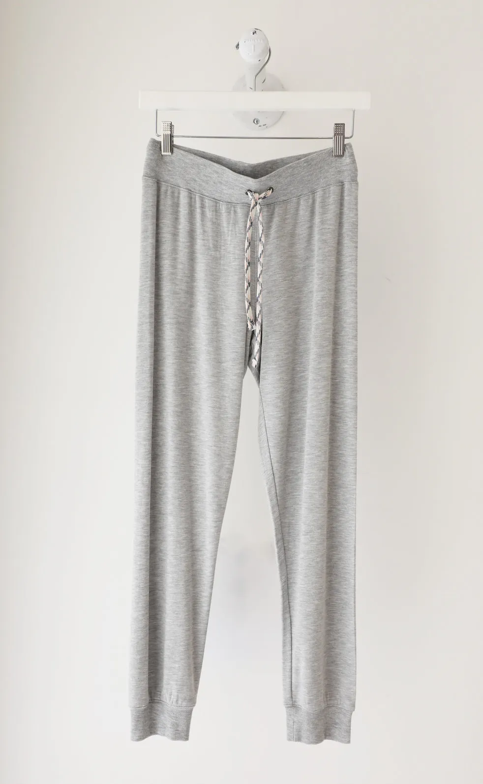 David Lerner - Lounge Cuffed Jogger in Heather Grey