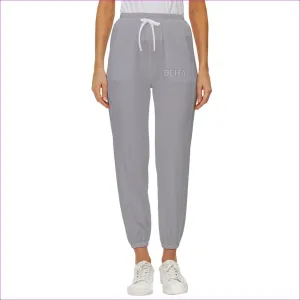 Deity Cropped Drawstring Pants - Gray