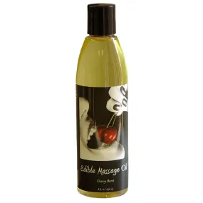 Earthly Body Edible Massage Oil Cherry Burst 8oz