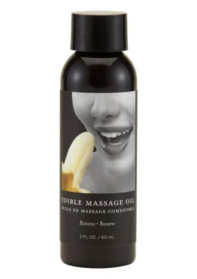 Earthly Body Hemp Seed Edible Massage Oil Banana