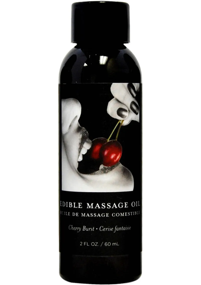 Earthly Body Hemp Seed Edible Massage Oil Cherry Burst