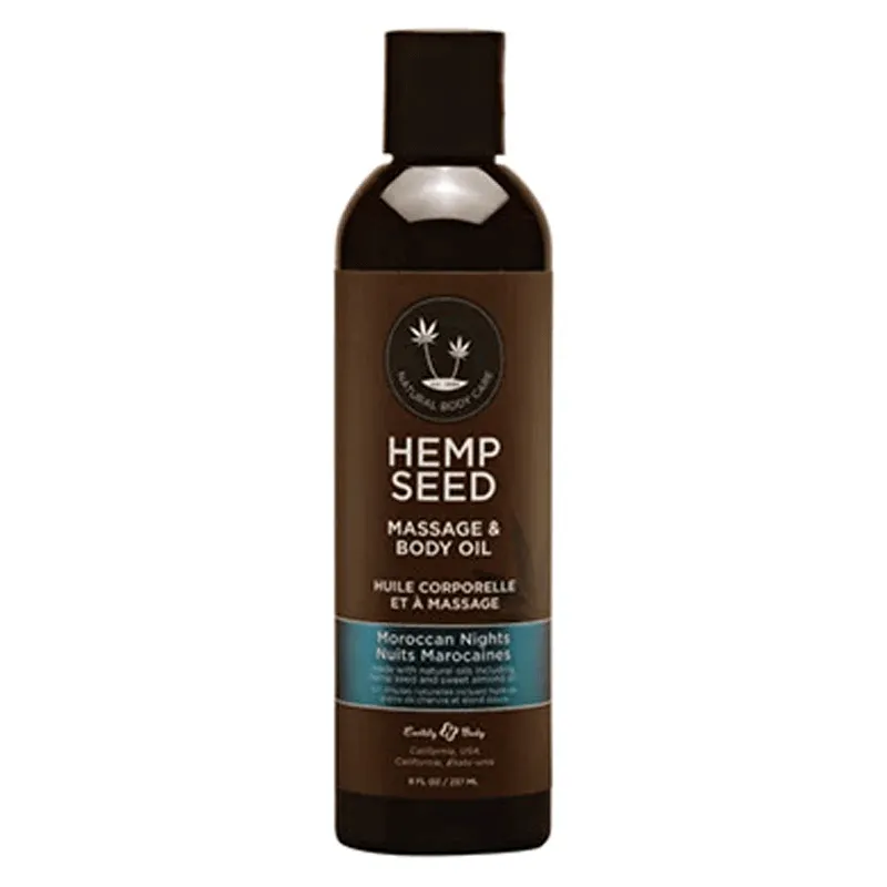 Earthly Body Hemp Seed Massage Oil Moroccan