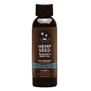 Earthly Body Hemp Seed Massage Oil Moroccan