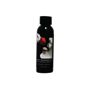 Edible Spa Quality Flavored Skin Nourishing Massage & Body Oil Strawberry