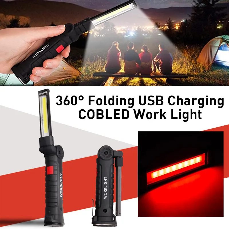 Emergency folding multi-functional flashlight