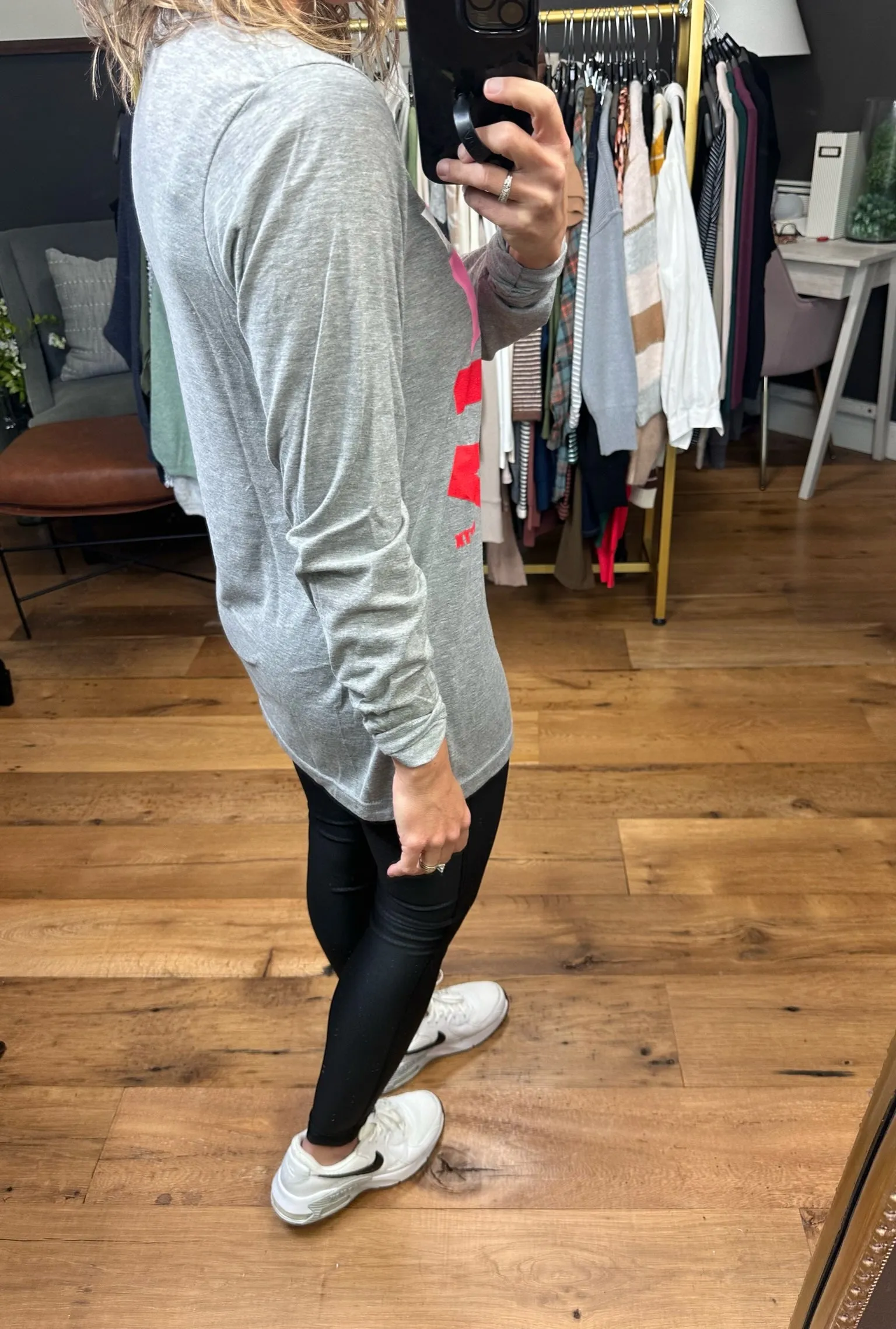 FaLaLa Long Sleeve Top - Grey