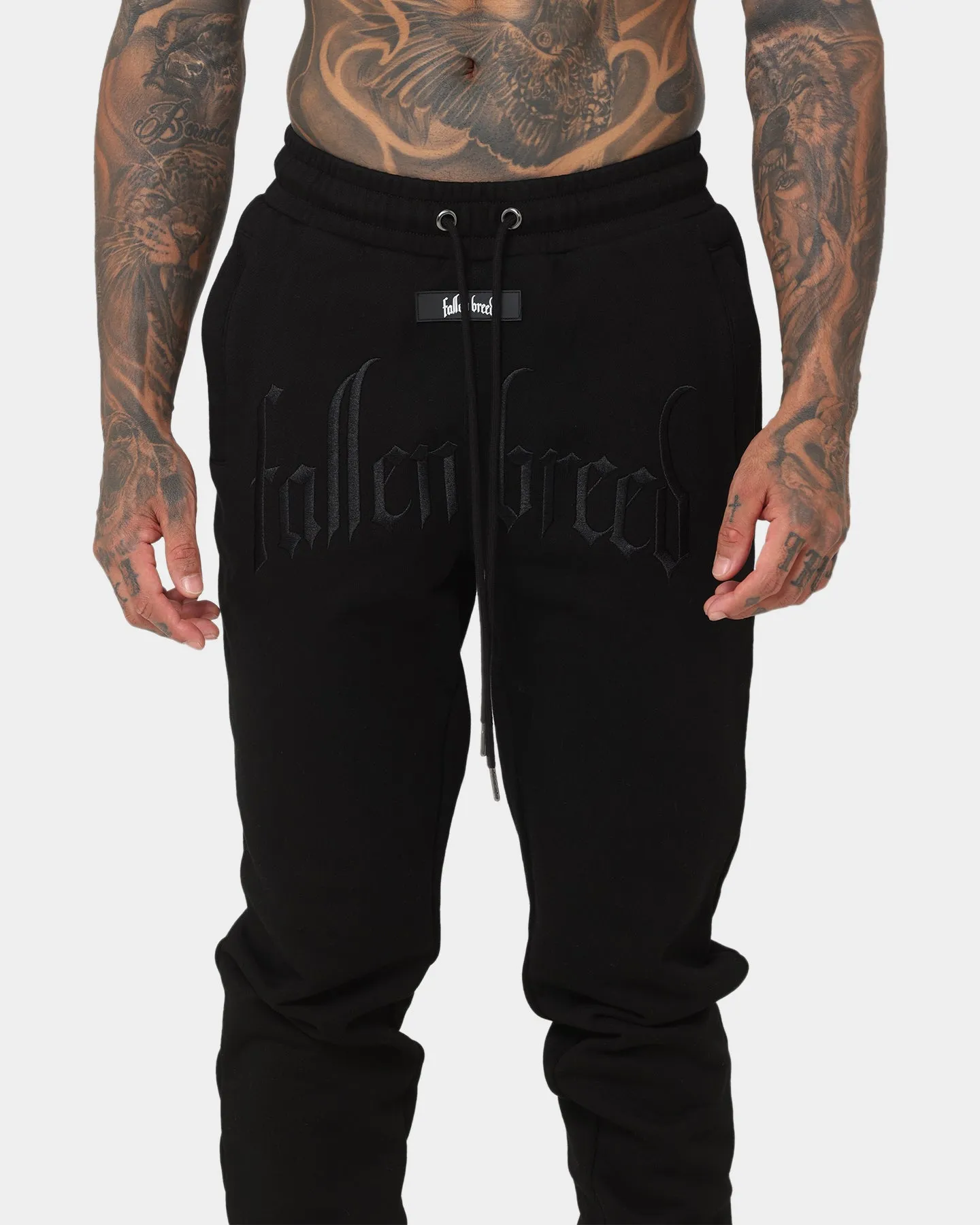 Fallen Breed Logo Sweatpants Black