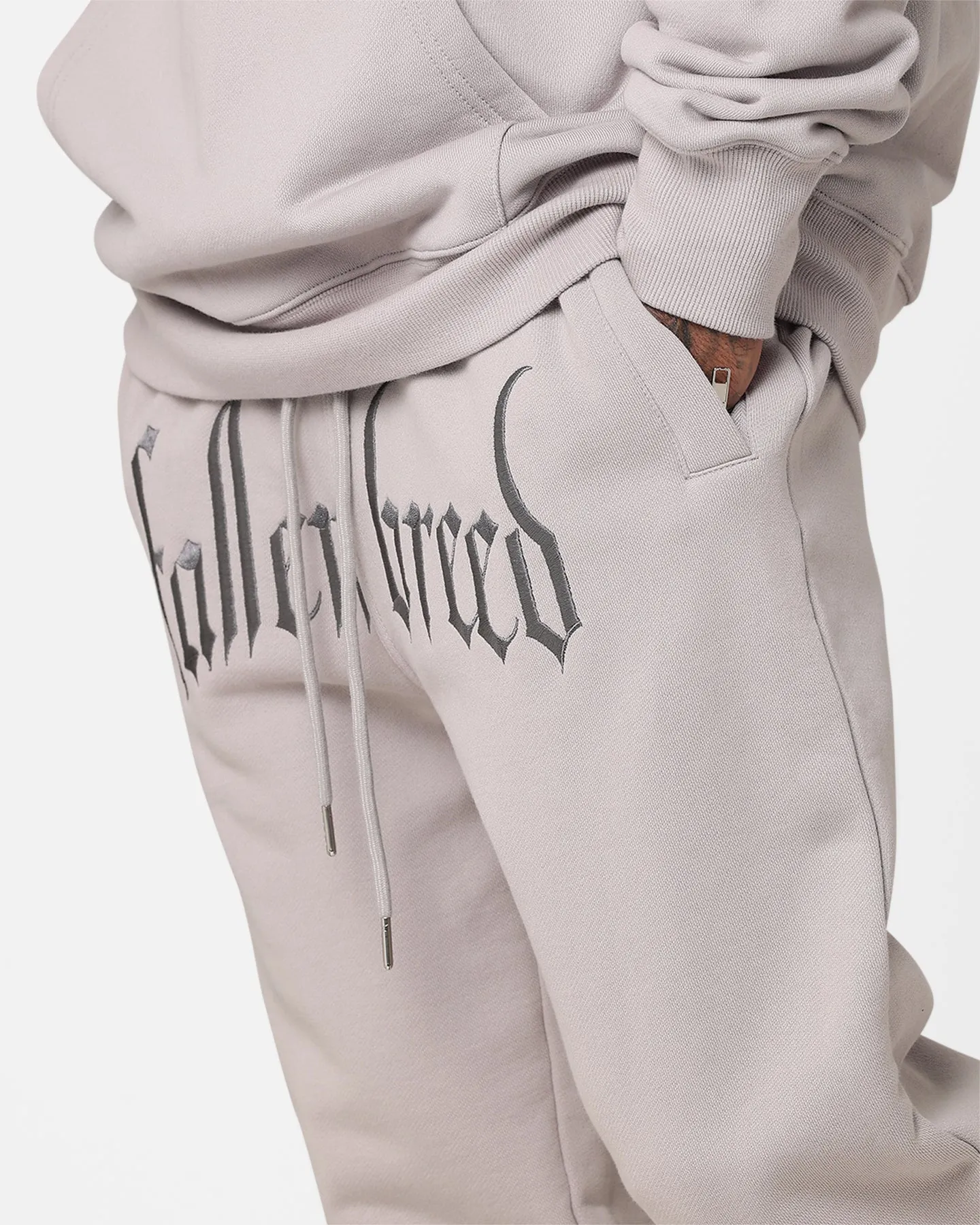 Fallen Breed Logo Sweatpants Light Grey