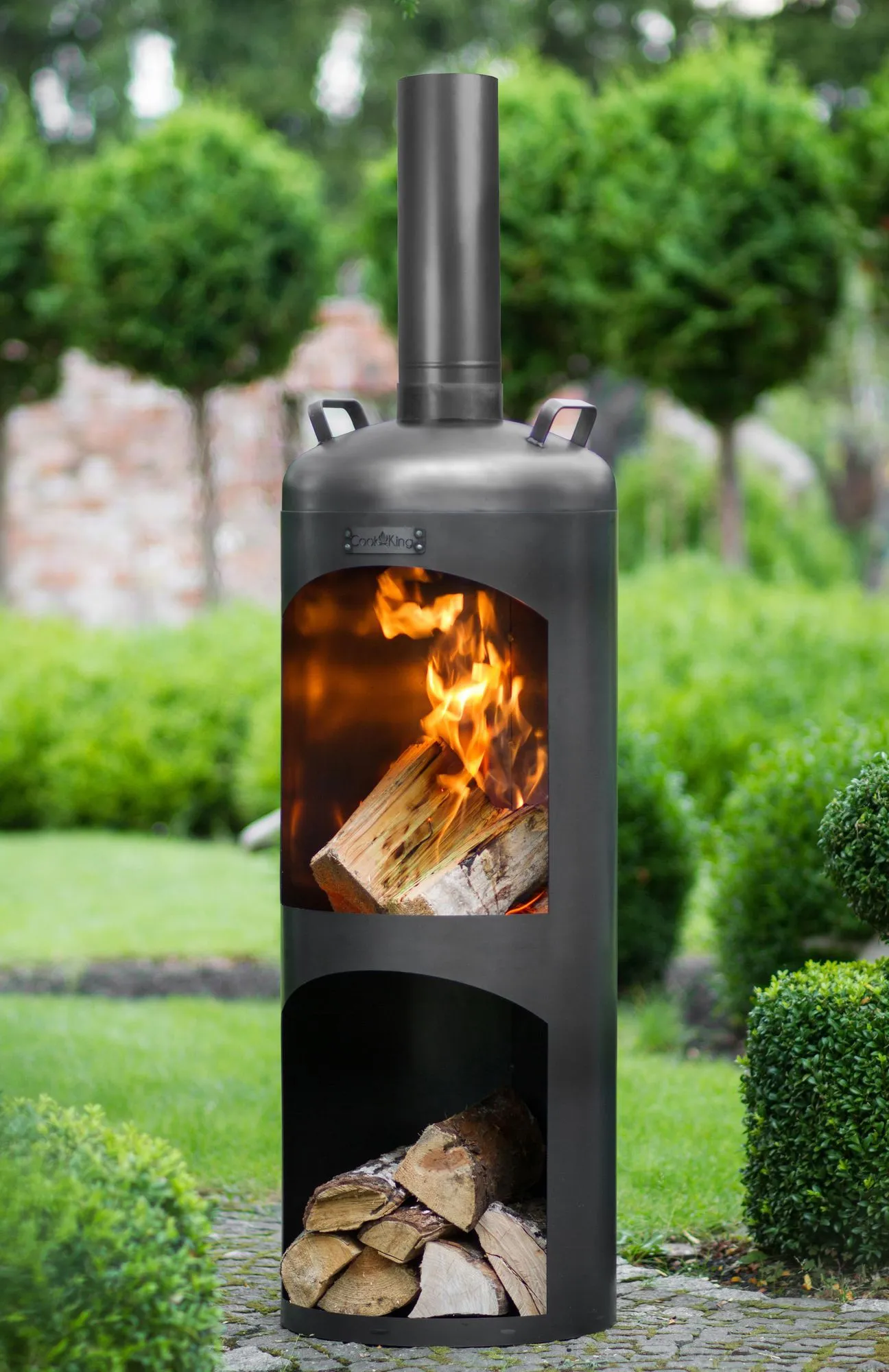 Faro Garden Stove - Cook King Garden and Outdoor Patio Entertaining Portable Metal Stove