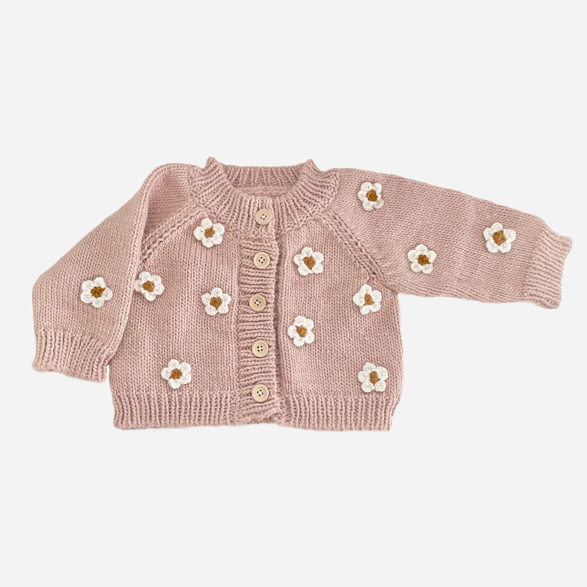 Flower Cardigan, Blush