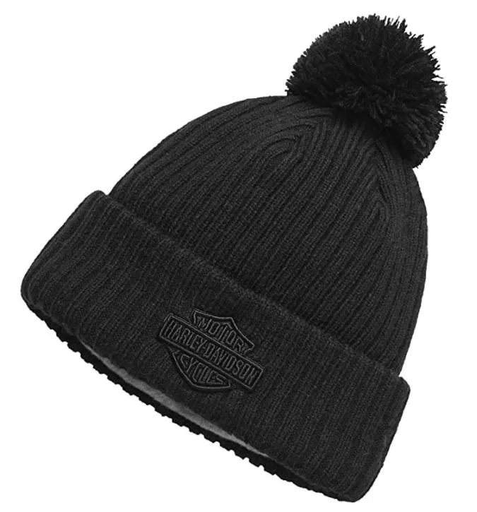 Harley-Davidson® Cuffed Knit Hat, Black - 98623-20VM