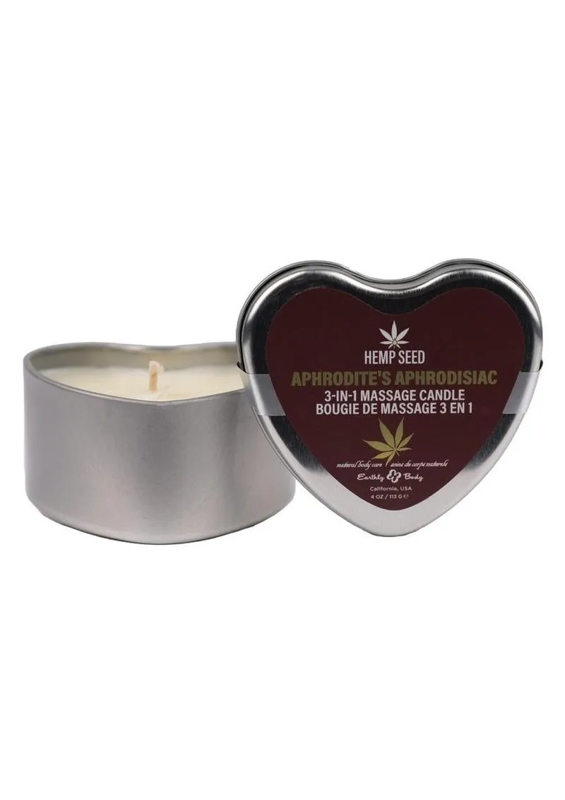 Hemp Seed 3 In 1 Massage Candle - Aphrodite's Aphrodisiac