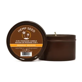 Hemp Seed 3-in-1 Massage Candle - Dreamsicle - 6 Oz.