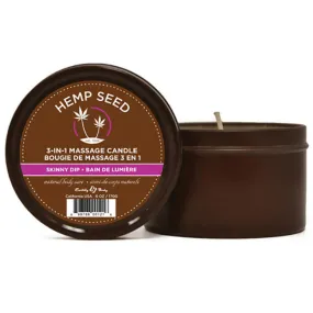 Hemp Seed 3 N 1 Massage Candle - Skinny Dip