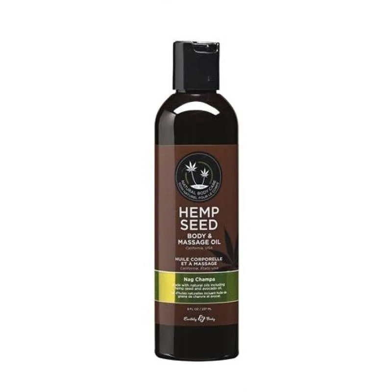 Hemp Seed Massage Oil - 8 Fl. Oz. - Nag Champa