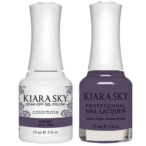 Kiara Sky All-in-One Gel   Polish Duo - 5060 Low Key