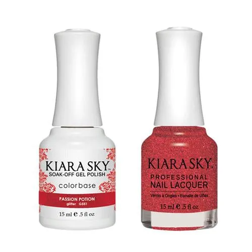 Kiara Sky Classic Gel & Polish Duo - #551 Passion Potion