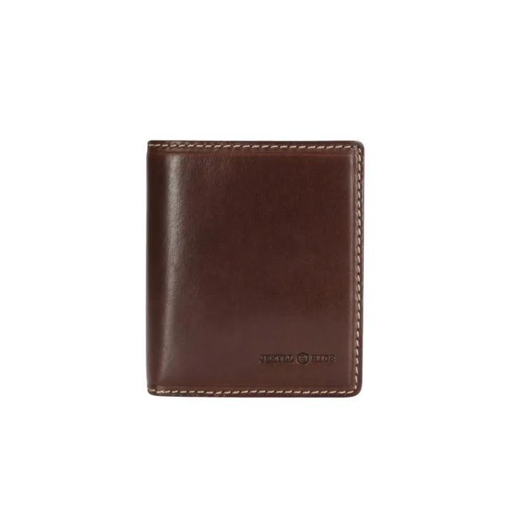 Large Bifold Wallet With ID Window - Mocha