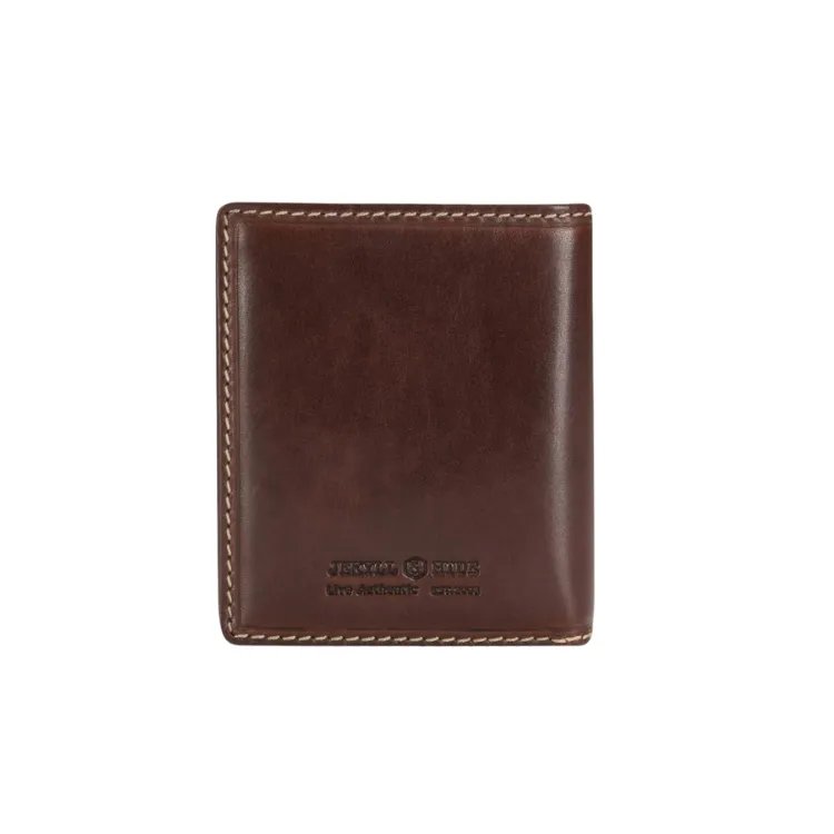 Large Bifold Wallet With ID Window - Mocha