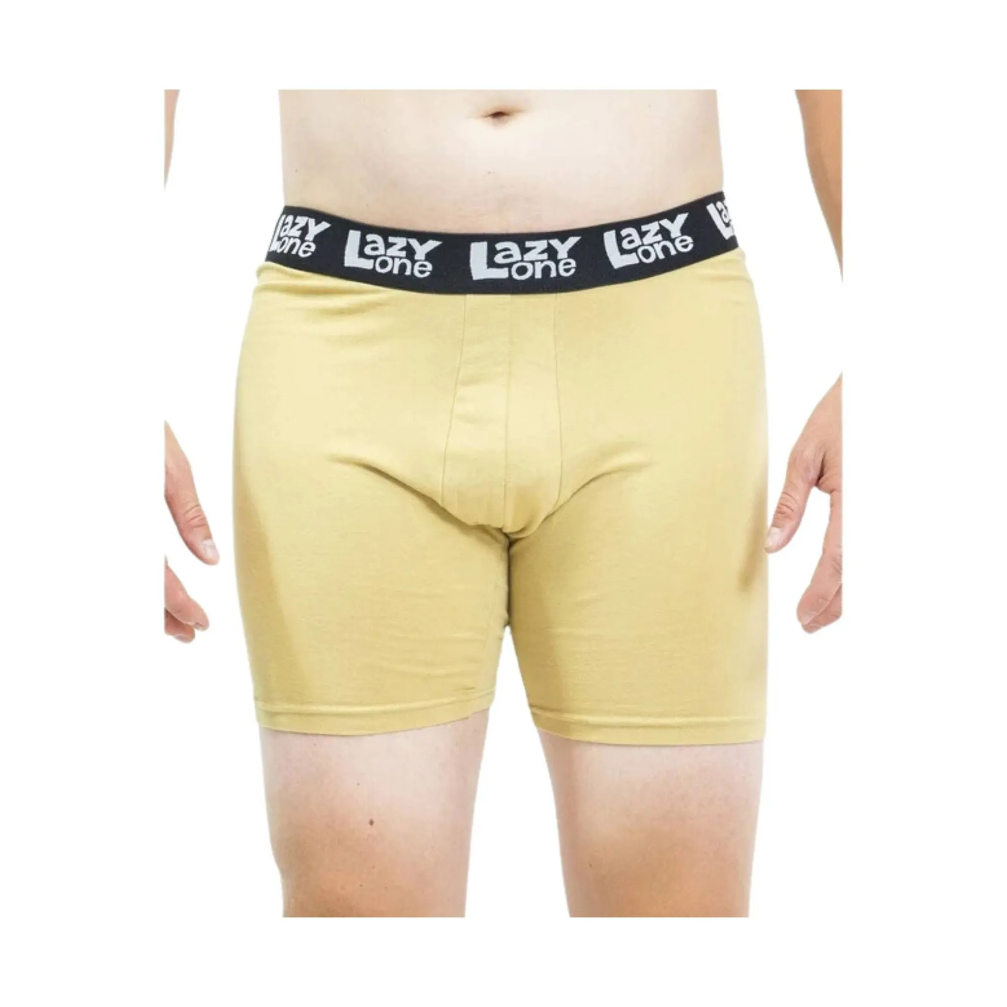 Lazy One Men's Montezuma Revenge Boxer Briefs - Yellow/ Blue/ Black