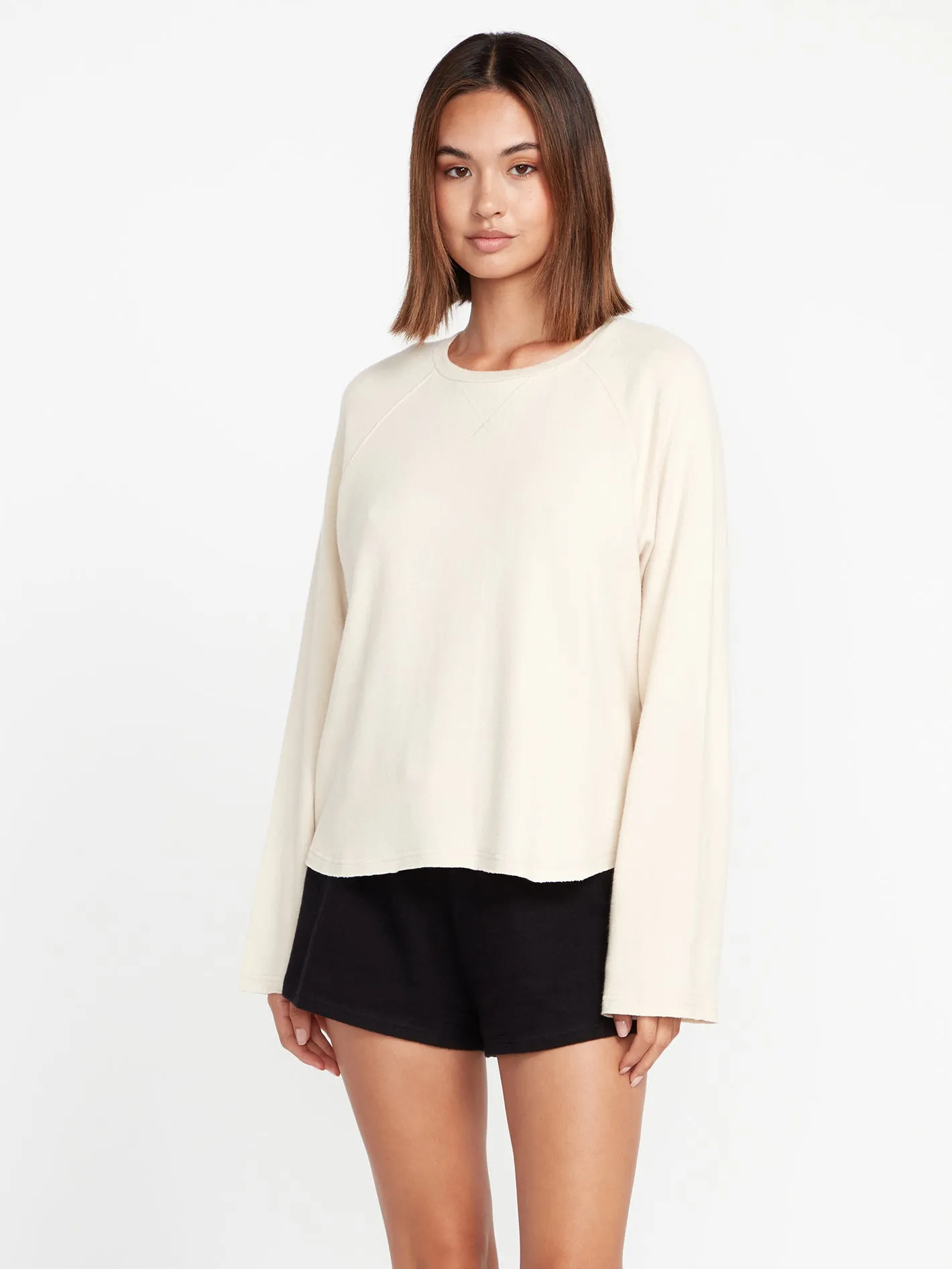 Lived in Lounge Retro Crew Sweatshirt - Cream