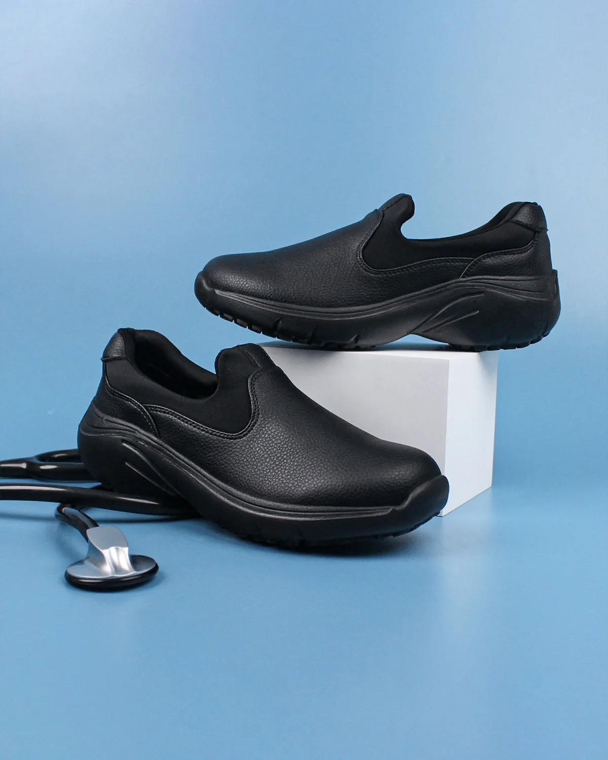 Lycra Nurse Shoes -Galina Black