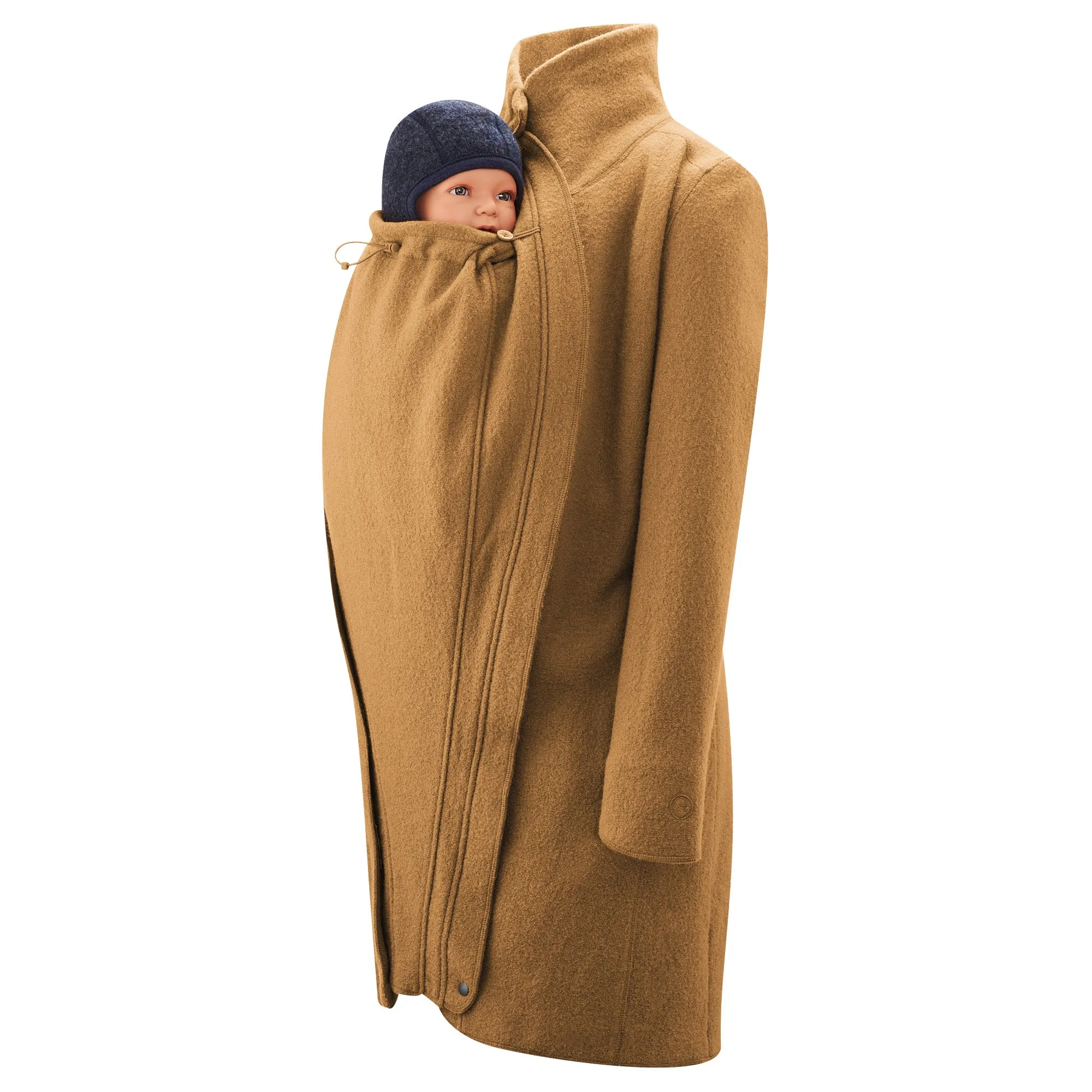 Mamalila  Maternity   Babywearing Wool Coat Oslo Camel