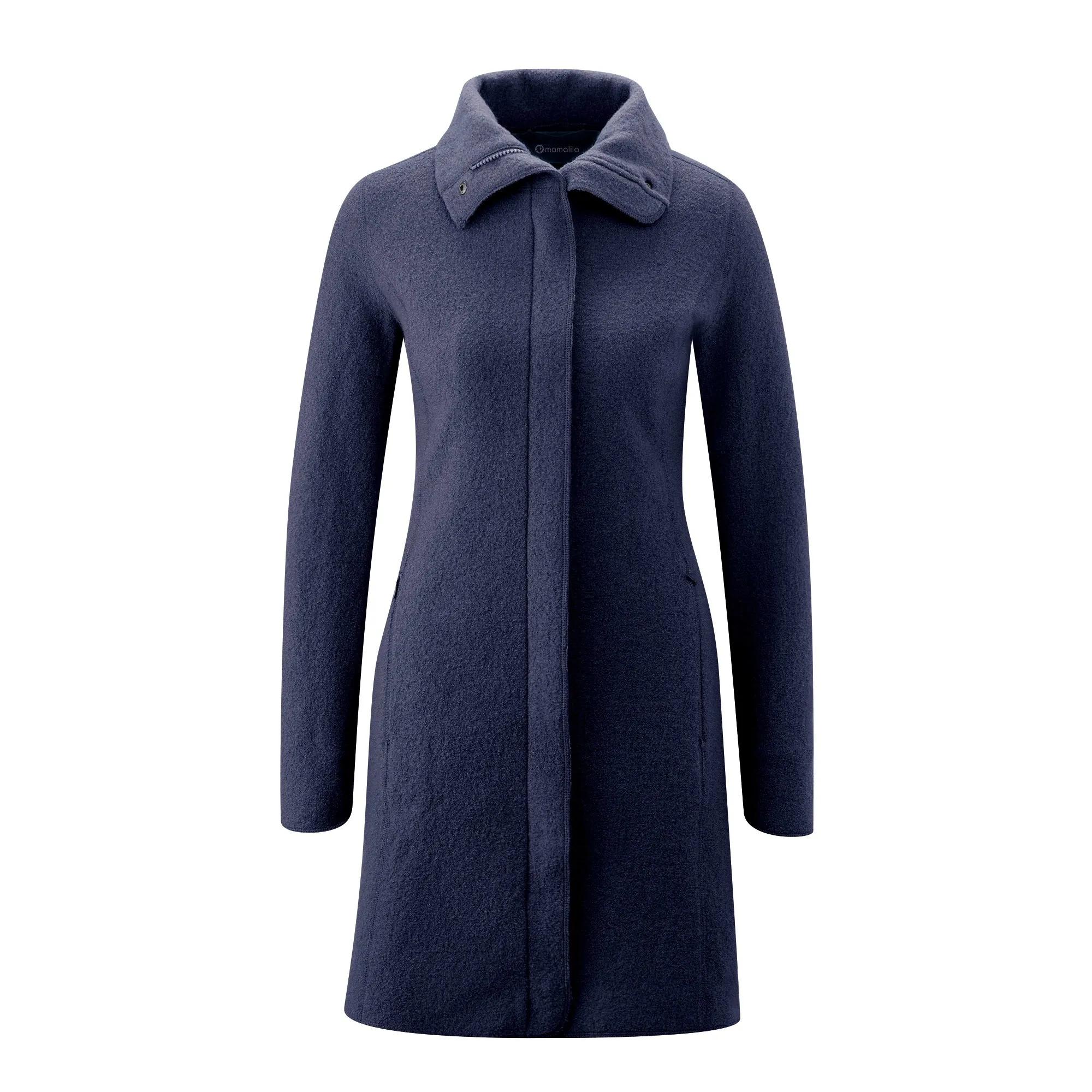 Mamalila  Maternity   Babywearing Wool Coat Oslo Navy Blue