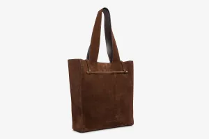 Melody Tote - Chocolate Suede