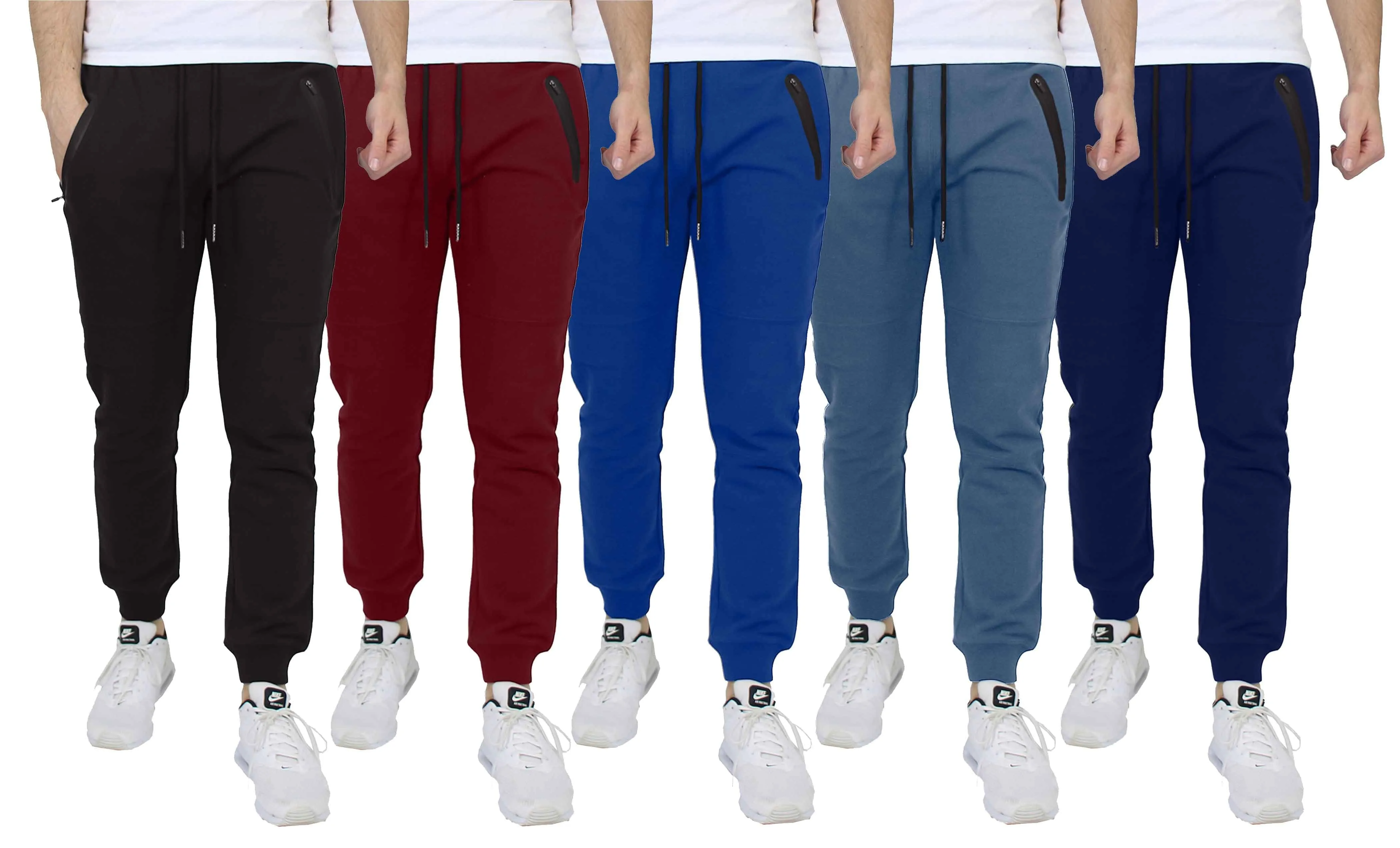 Men's Slim Fit Jogger with Heat Seal Zippers