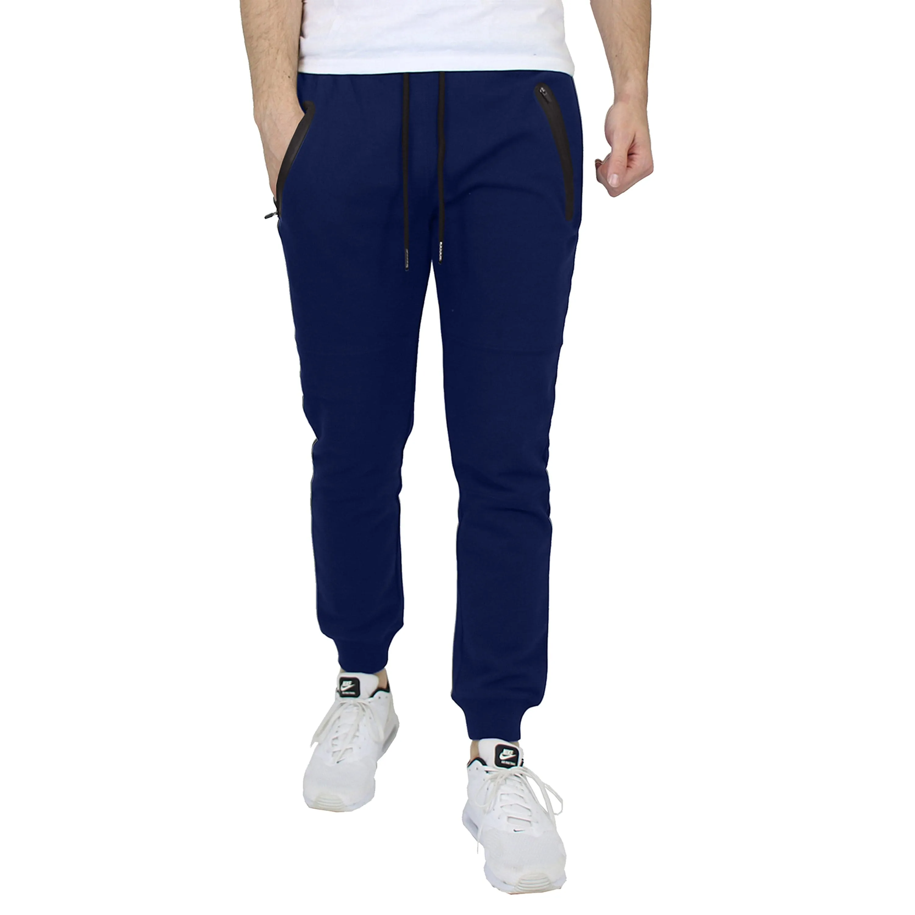 Men's Slim Fit Jogger with Heat Seal Zippers