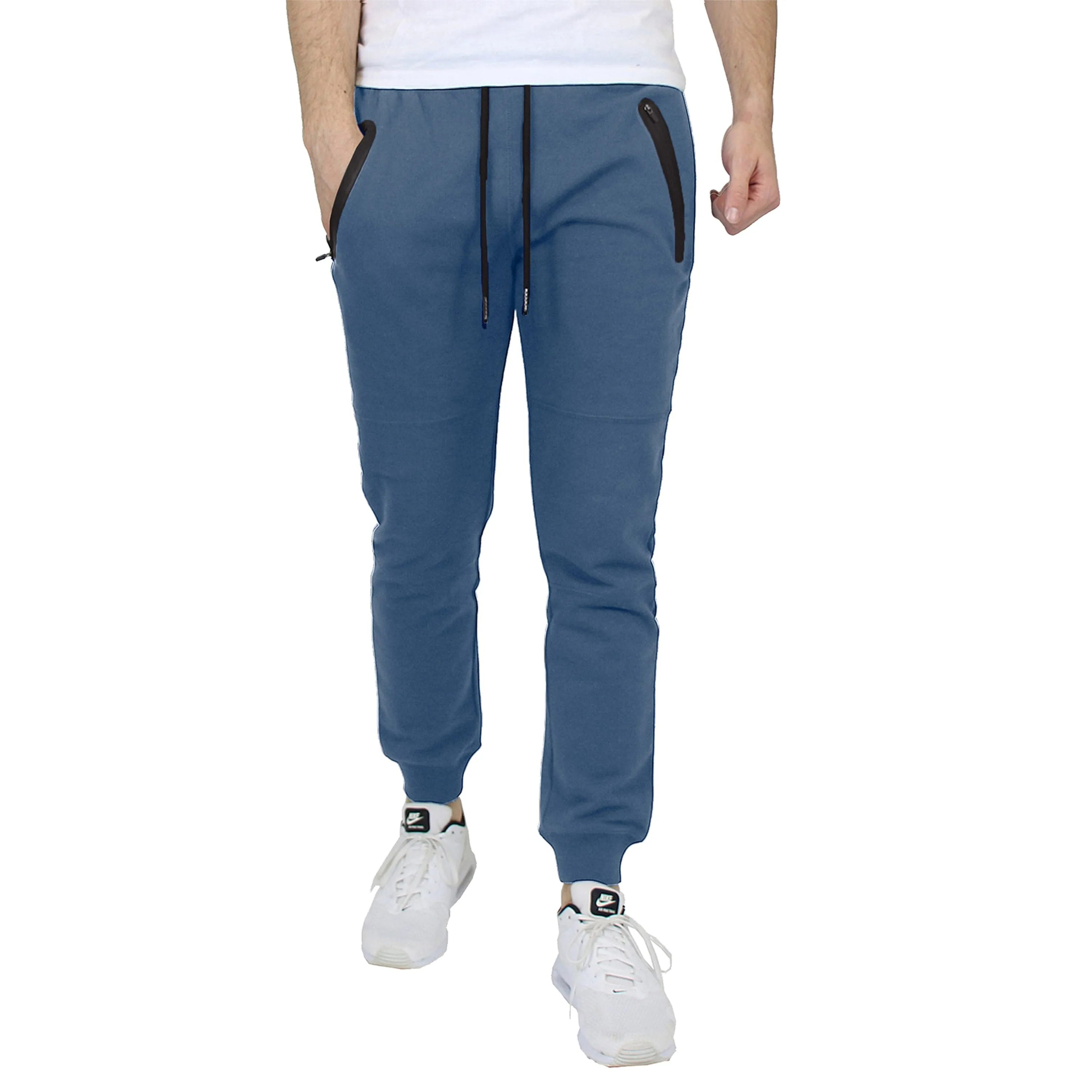 Men's Slim Fit Jogger with Heat Seal Zippers