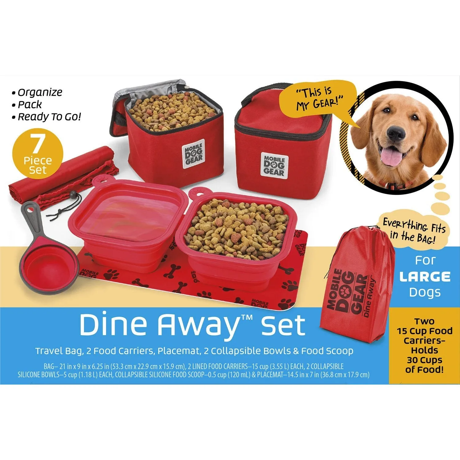 Mobile Dog Gear Dine Away® Bag (Med/Lg Dogs)