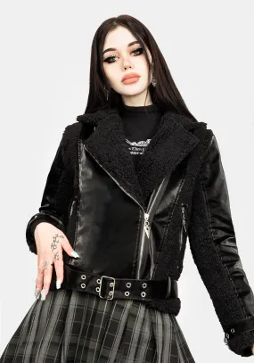 Motley Oversized Biker Jacket