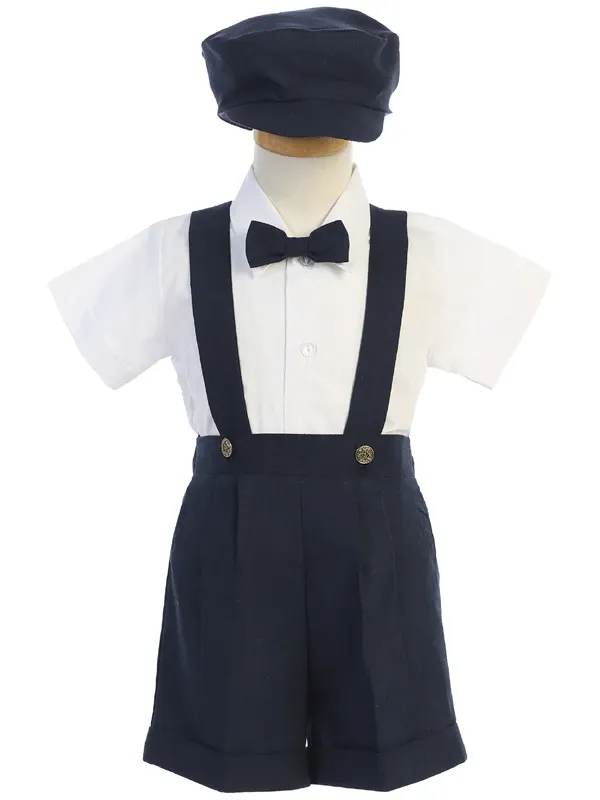 Navy Blue Baby Toddler Shorts Outfit 836